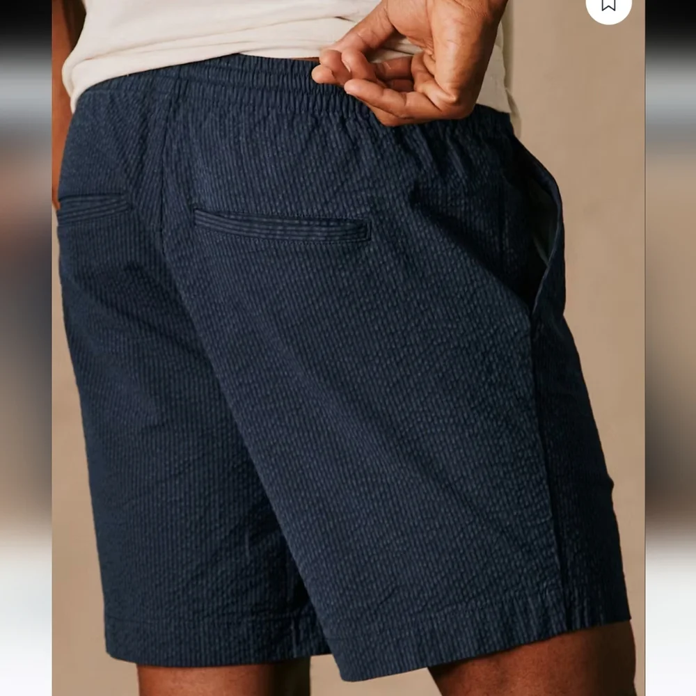 NEW‎ FLINT AND TINDER 365 Seersucker Drawstring Short 7